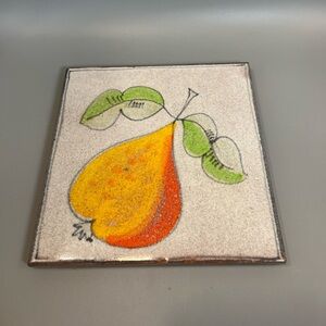 De Simone made in Palermo Italy tile or trivet MCM Italian Tile - Artistic Pear